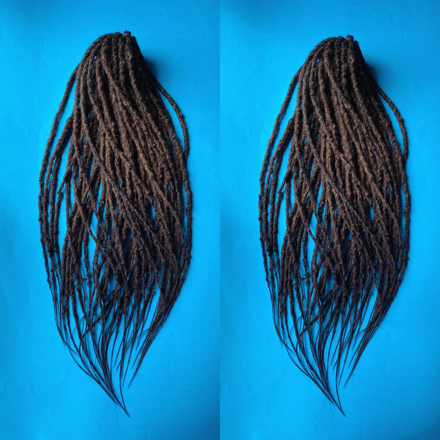 Dark Brown Ombre Lumpy Synthetic Dreadlocks