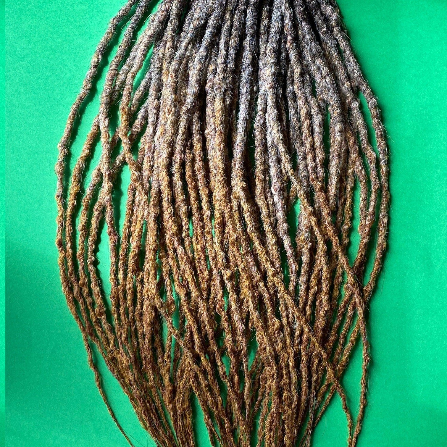 Complete set handmade double ended grey wool dreads | 30 on sale double ended dreads | Grey dreads | Granny hair | Boho dreads | Festival hair |