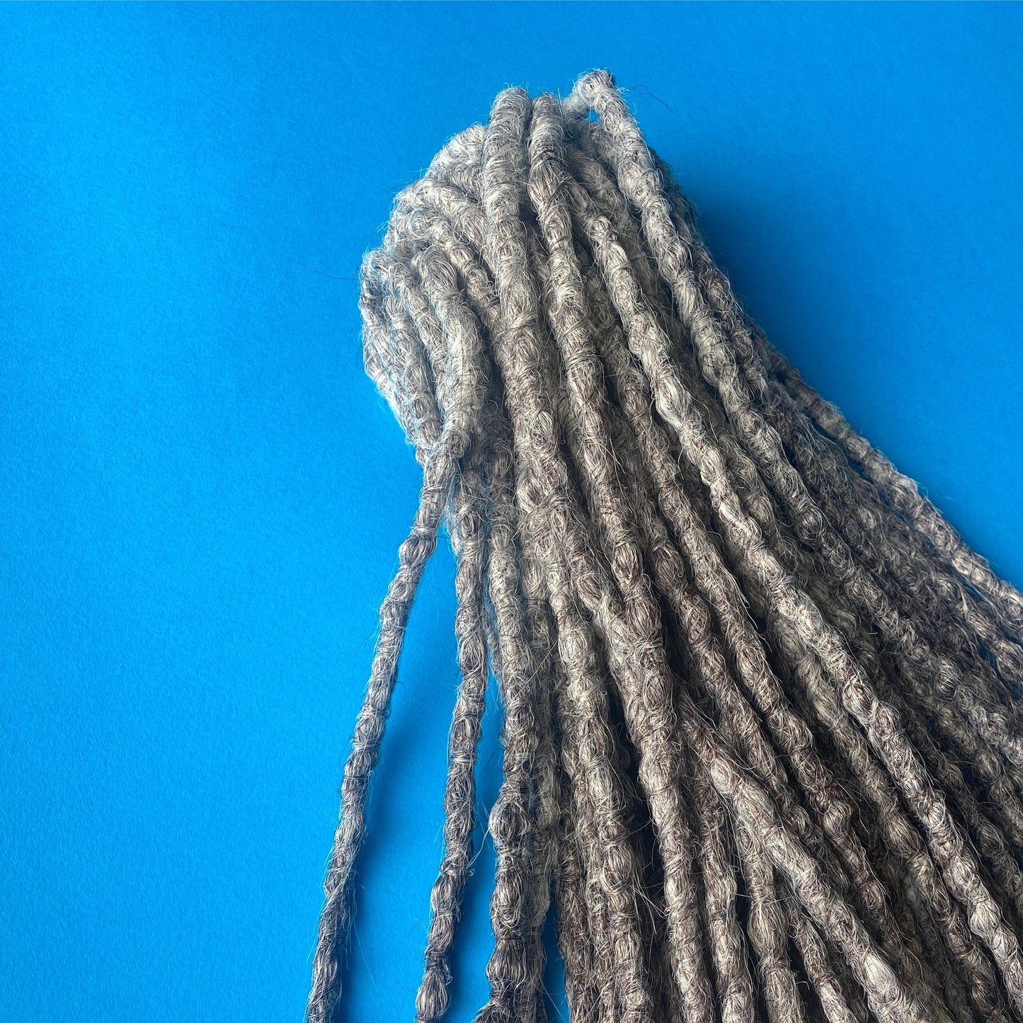 Gray ombre synthetic dreadlocks