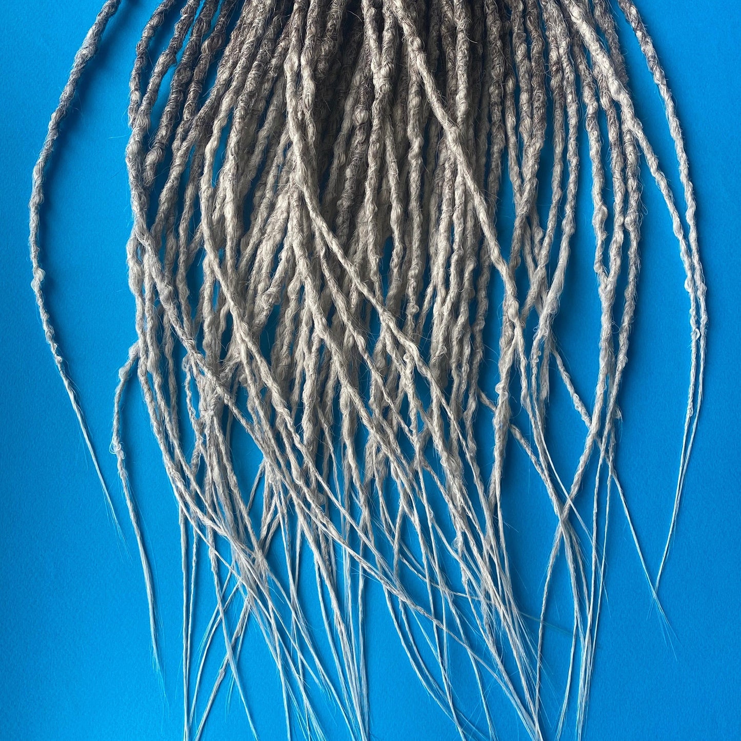 Gray ombre synthetic dreadlocks