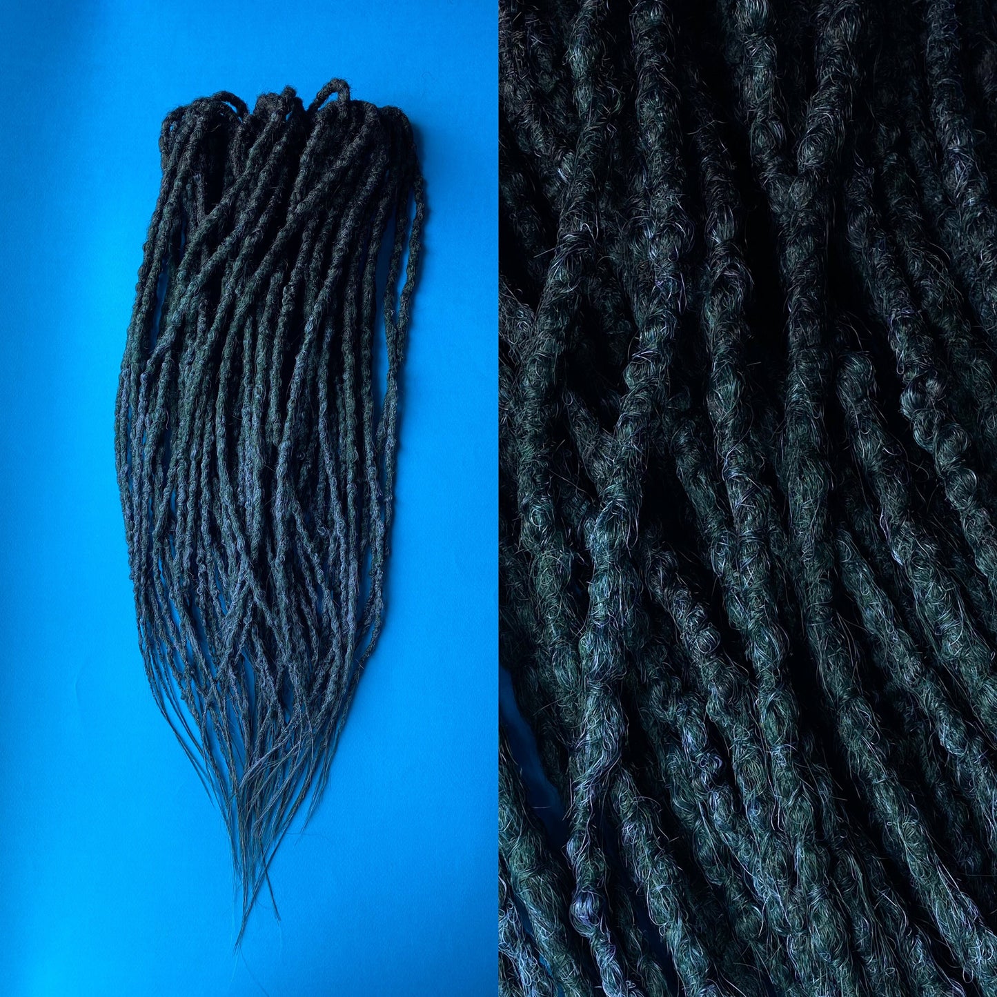 Synthetic Dreadlocks Turquoise Blue Ombre