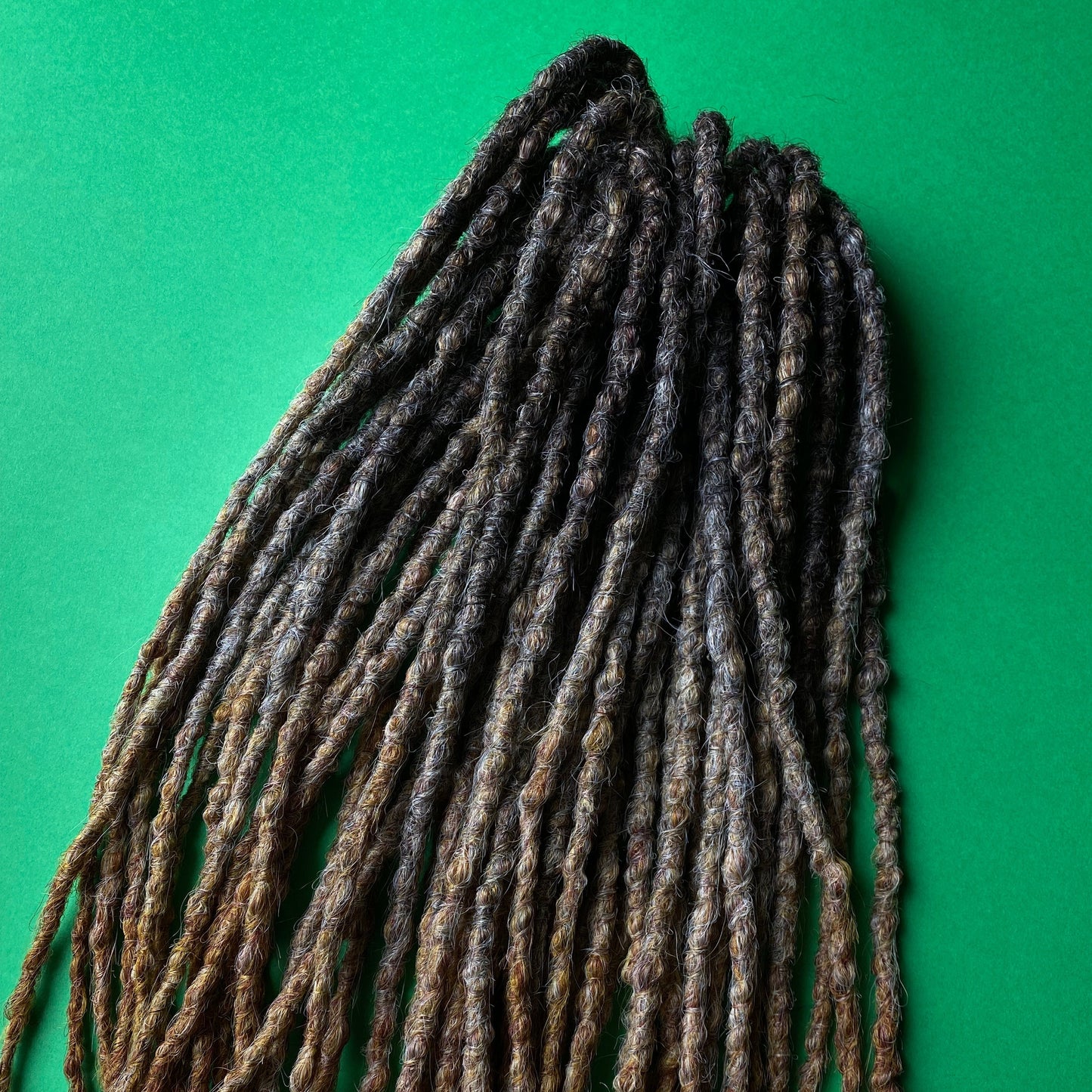 Gray to Ginger Ombre Dreadlocks