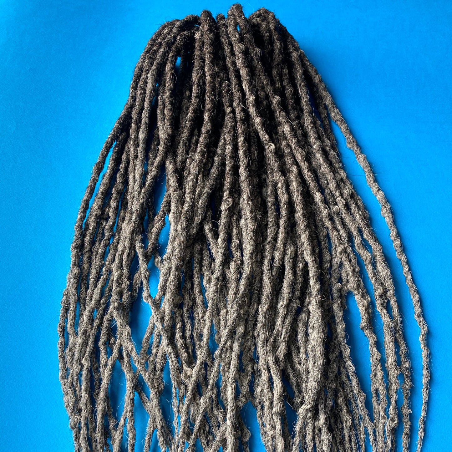 Men's Wolf Gray Synthetic Dreadlocks