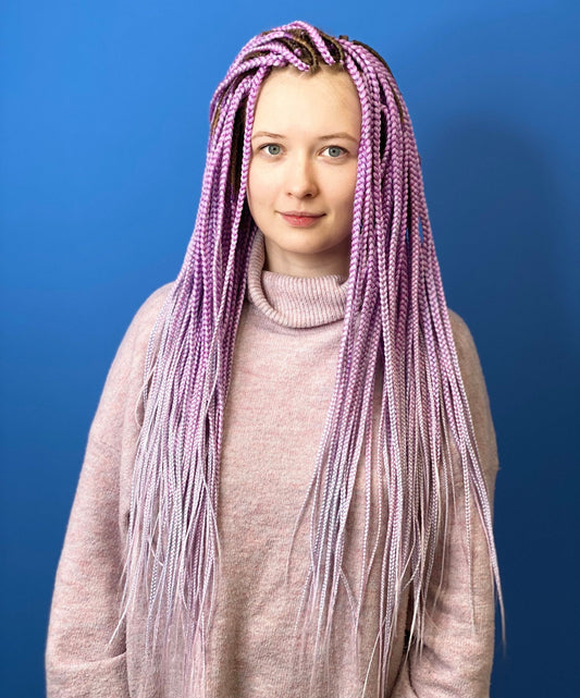 Lilac Ombre Synthetic Braids