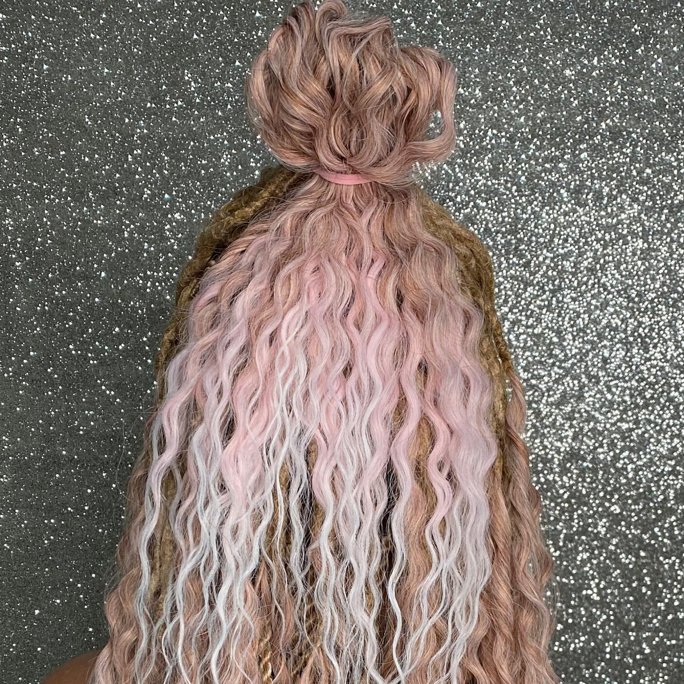 Blonde Curly Boho Dreadlocks