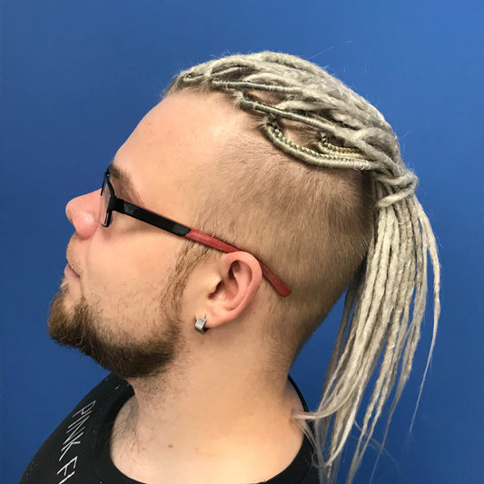 Men`s Short Blonde Undercut Dreads