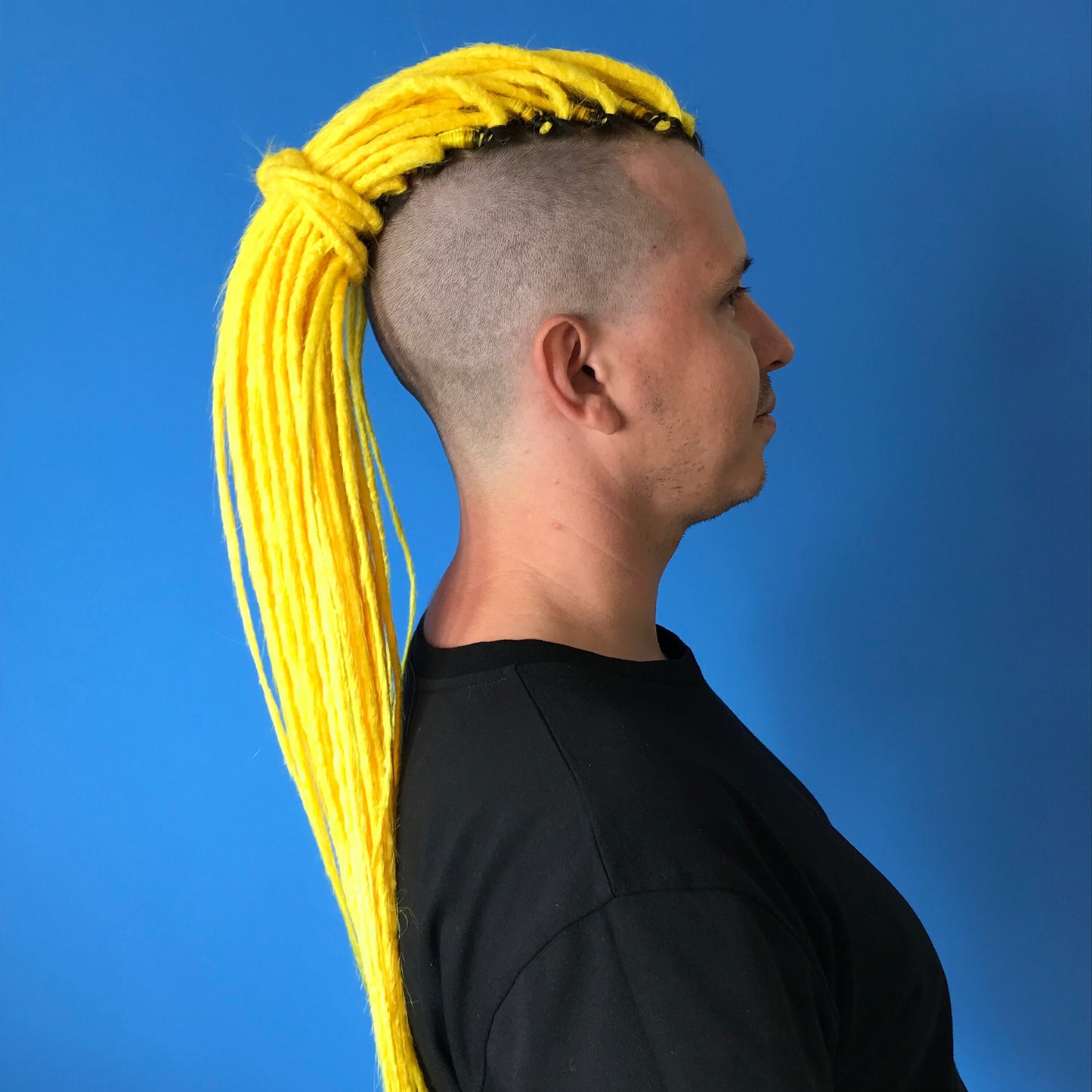 Men's Bright Yellow Synthetic Dreadlocks