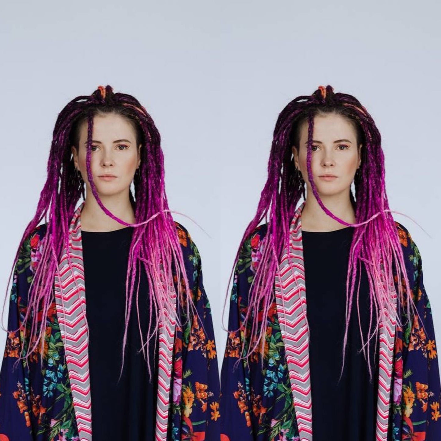 Magenta Pink Synthetic Dreadlocks