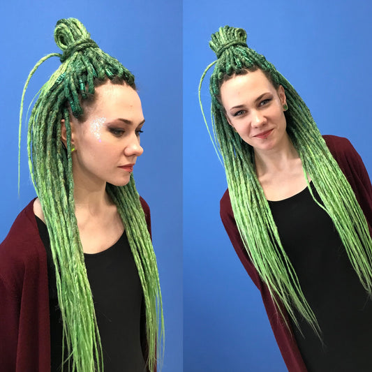 Green Ombre Crochet Dreadlocks