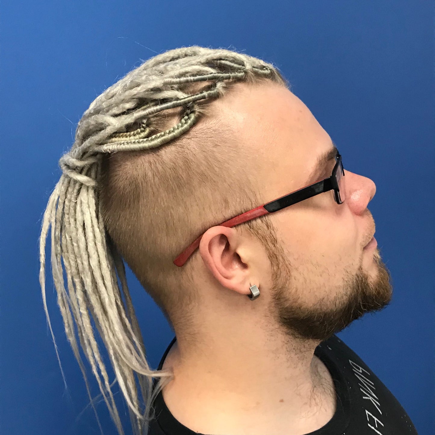 Men`s Short Blonde Undercut Dreads