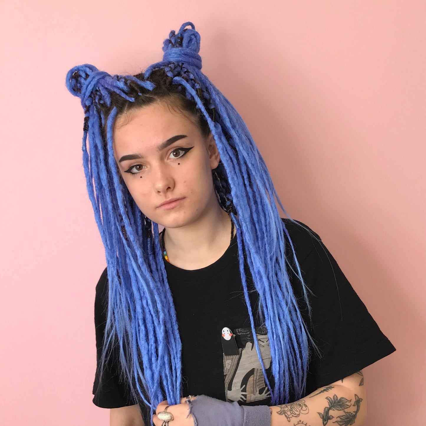 Blue Synthetic Dreadlocks