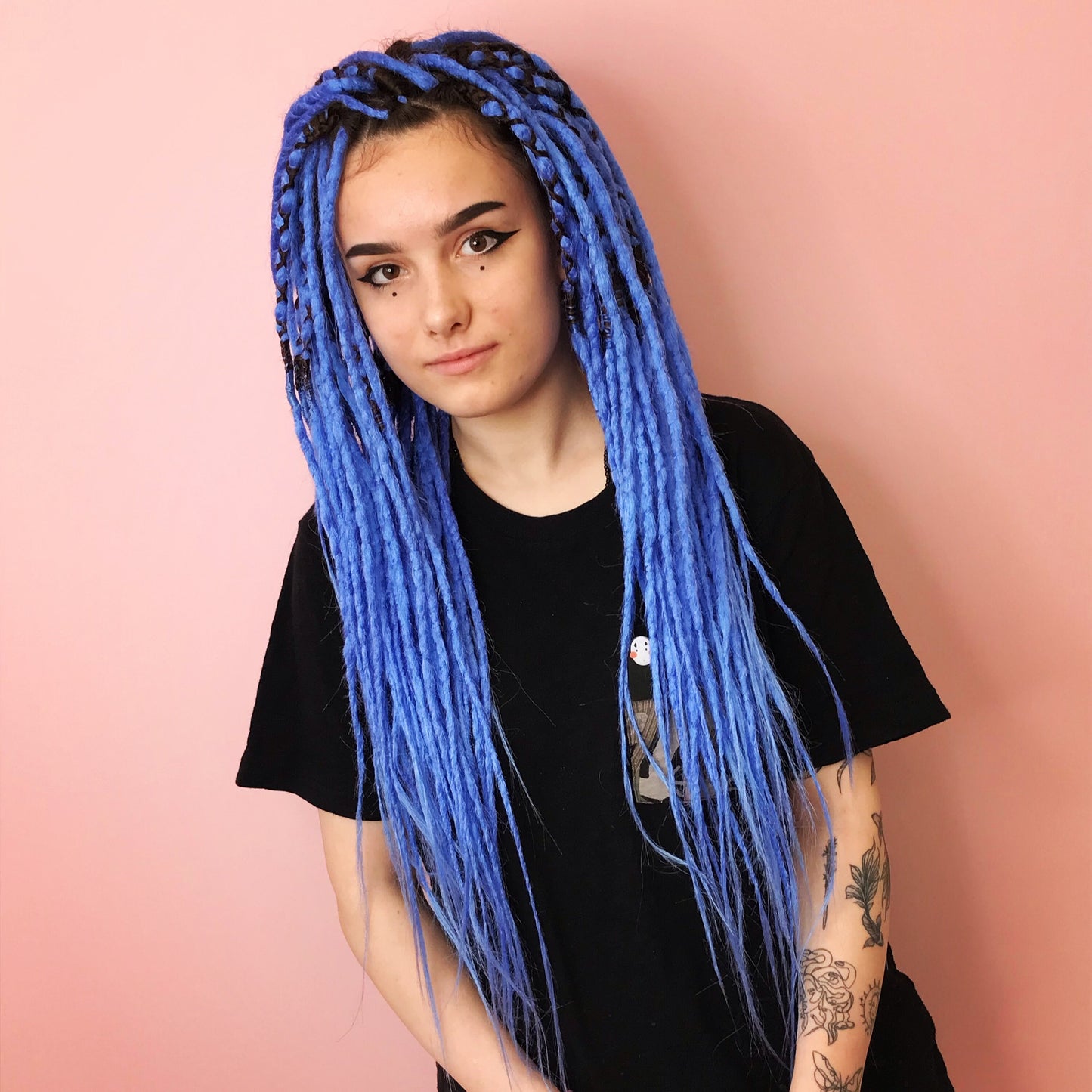 Blue Synthetic Dreadlocks