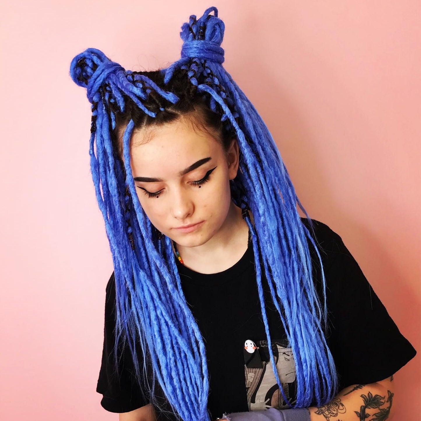 Blue Synthetic Dreadlocks