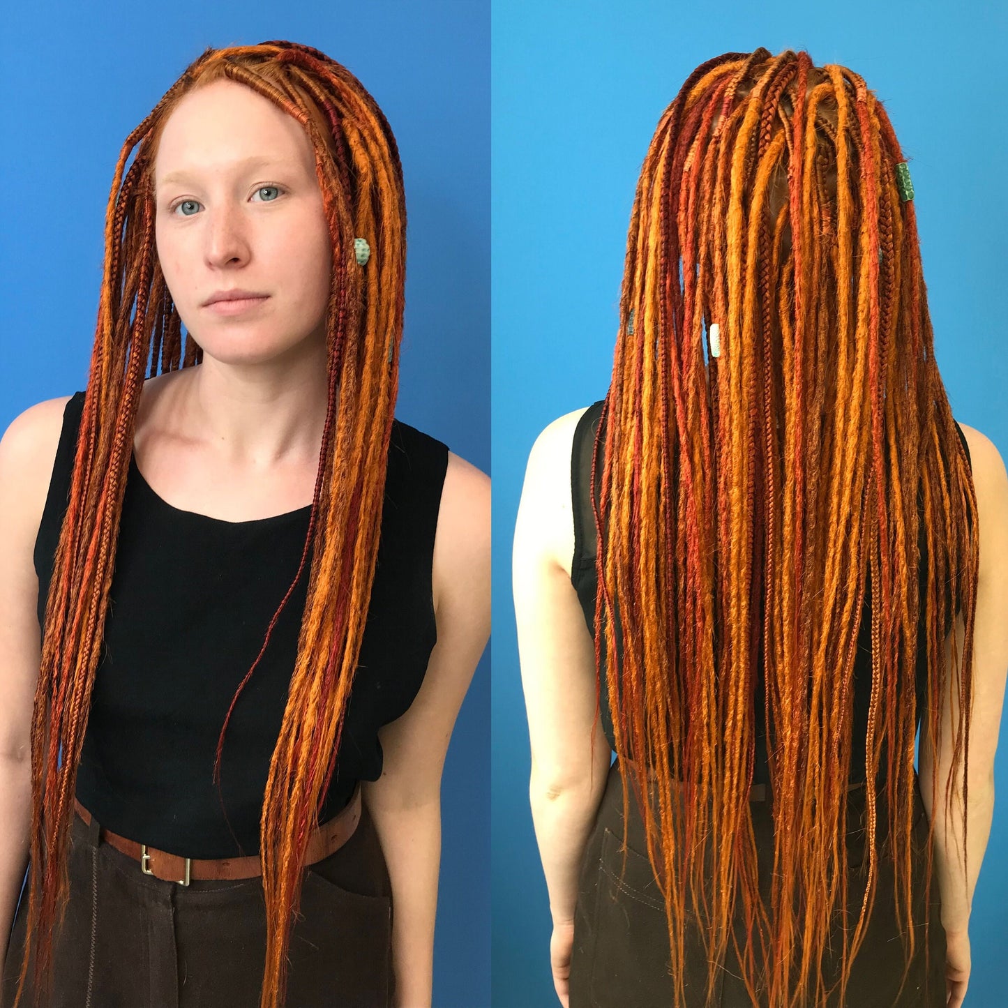 Ginger Red Synthetic Dreadlocks