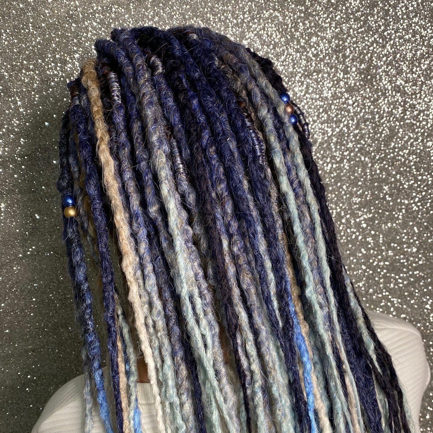 Blue Shades Mix Synthetic Dreadlocks