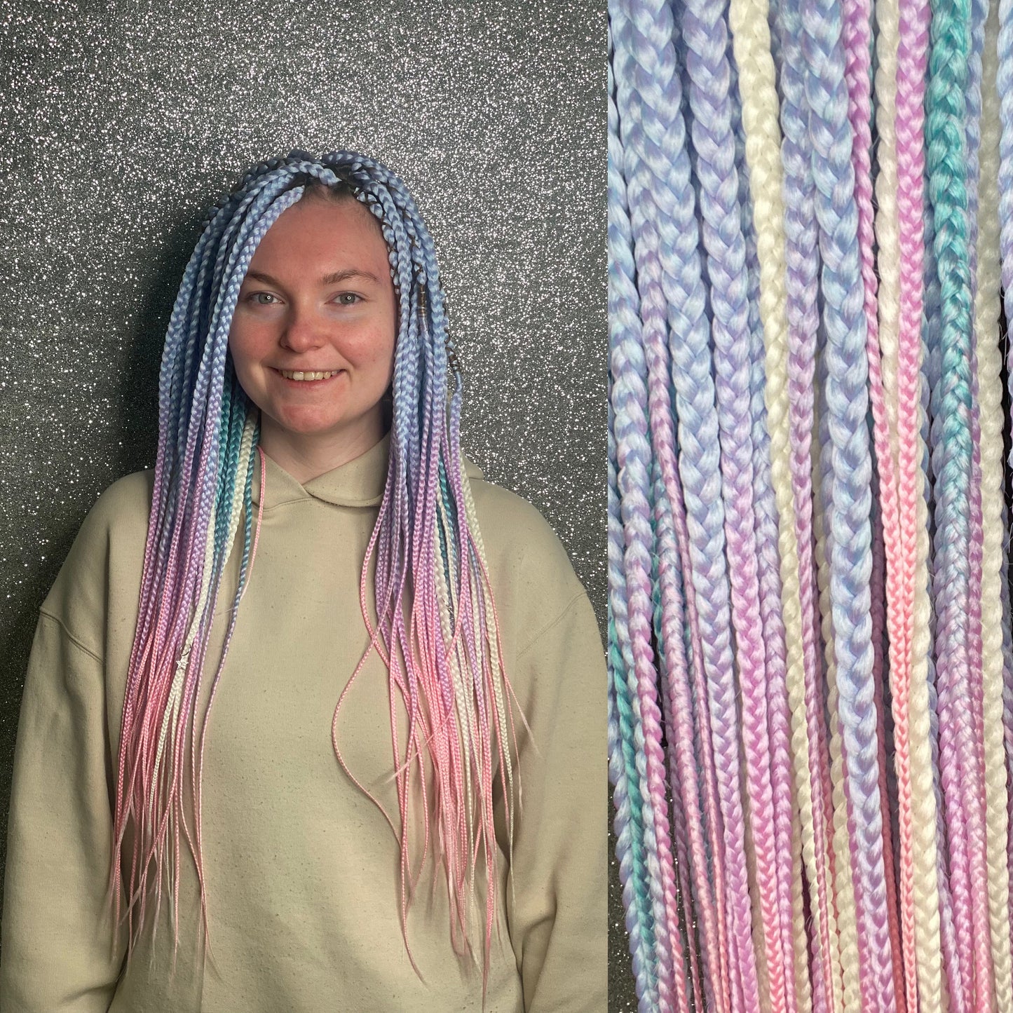 Synthetic Braids Pastel Colors