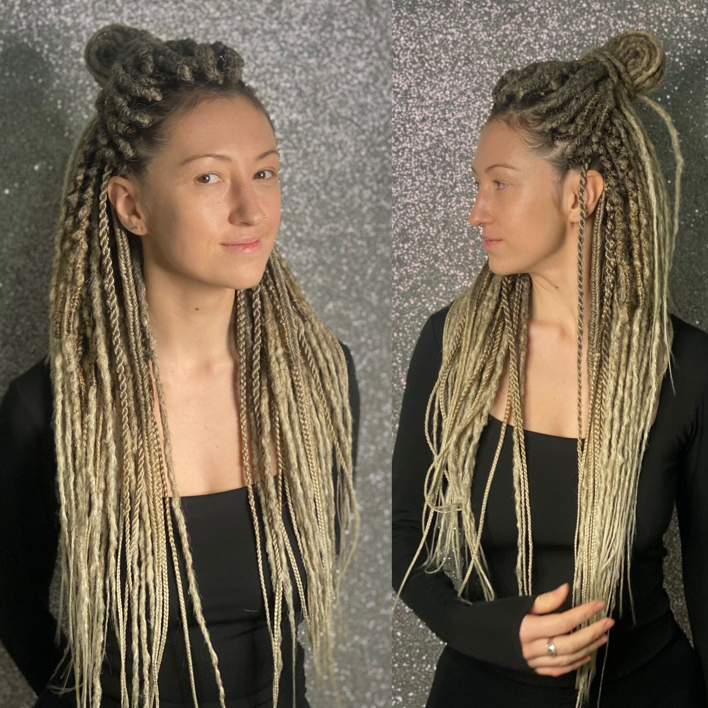 Light Brown Ombre Synthetic Dreadlocks