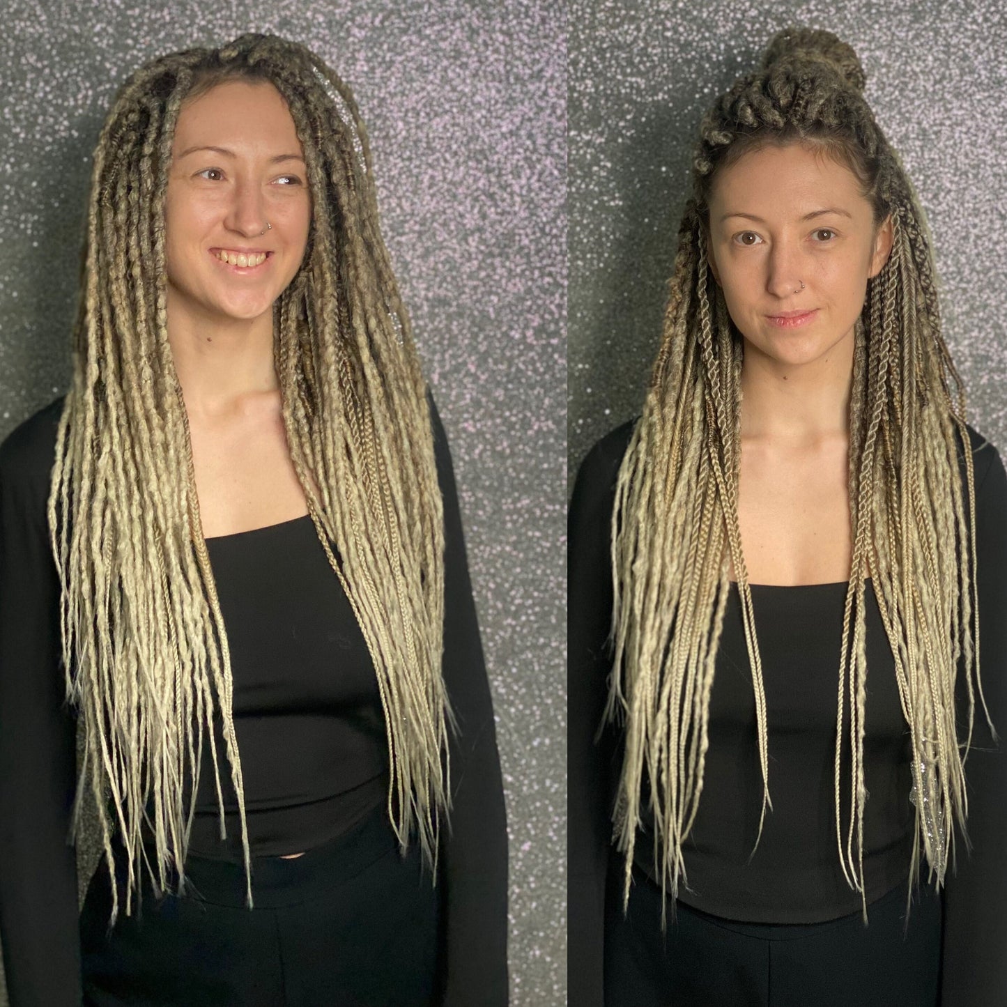 Light Brown Ombre Synthetic Dreadlocks