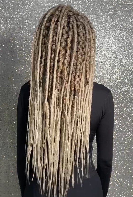 Light Brown Ombre Synthetic Dreadlocks