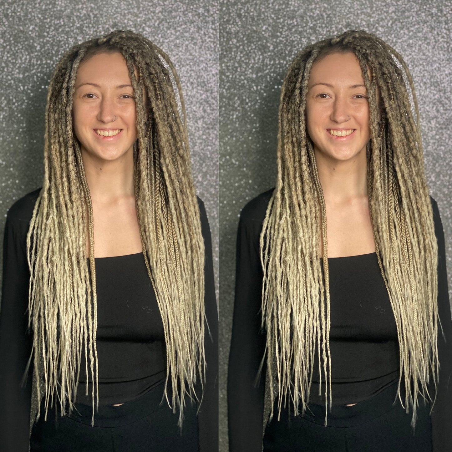 Light Brown Ombre Synthetic Dreadlocks